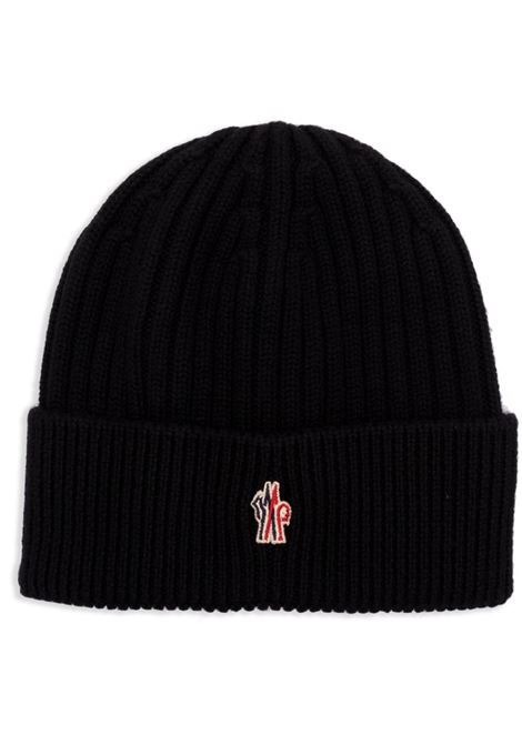 Cappello a coste in nero Moncler Grenoble - uomo MONCLER GRENOBLE | Cappelli | 3B0001004761999